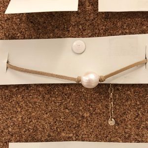 Real pearl choker.